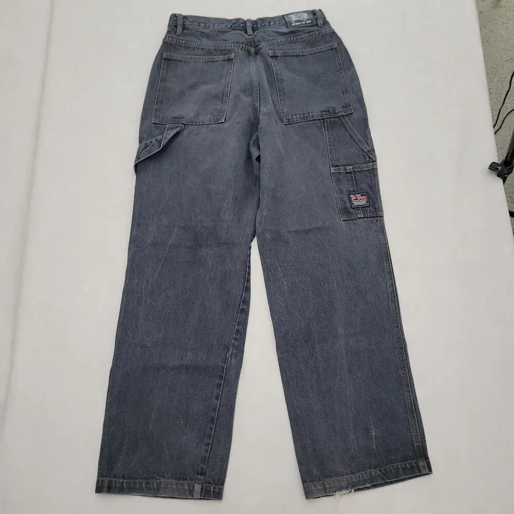 Vintage R&B Jeans 32x32 Baggy Wide Leg Carpenter Denim Y2K 90s Skate Grunge
